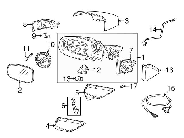 30744752 Genuine Volvo 30745052 Door Mirror Base Gasket; Left - Volvo