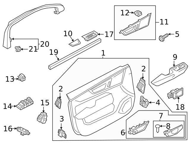 Genuine Volvo 30747465 Door Window Molding; Left - Volvo