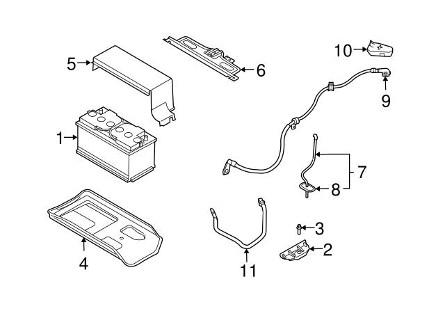 Genuine Volvo 30782017 Battery Cover - Volvo
