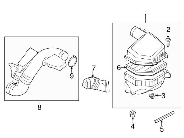 Genuine Volvo 31202013 Air Intake Hose - Volvo