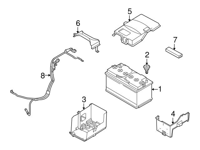 Genuine Volvo 31254001 Battery Cable Harness - Volvo