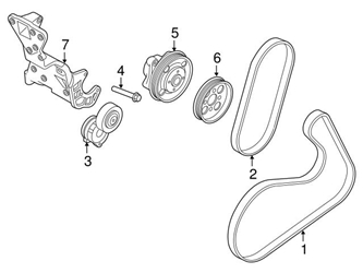 Genuine Volvo 31258133 Drive Belt Idler Pulley; Inner - Volvo
