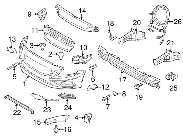 Genuine Volvo 31290978 Bumper Cover Bracket; Right - Volvo