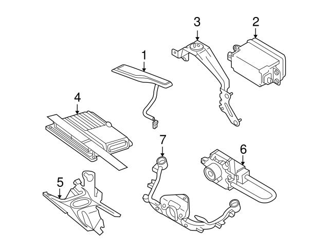 Genuine Volvo 31300546 Parking Aid System Control Module Bracket - Volvo