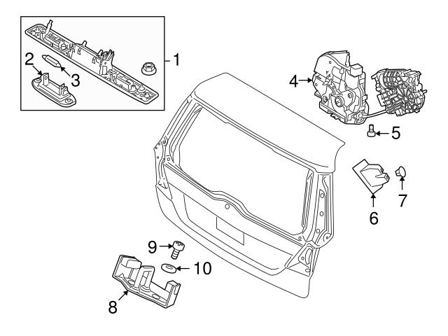 Genuine Volvo 31301165 Liftgate Lock Striker Plate - Volvo