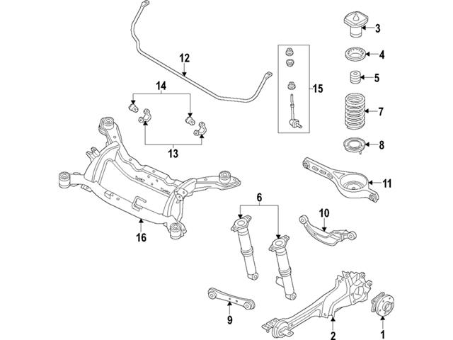 Genuine Volvo 31304136 Shock Bumper - Volvo