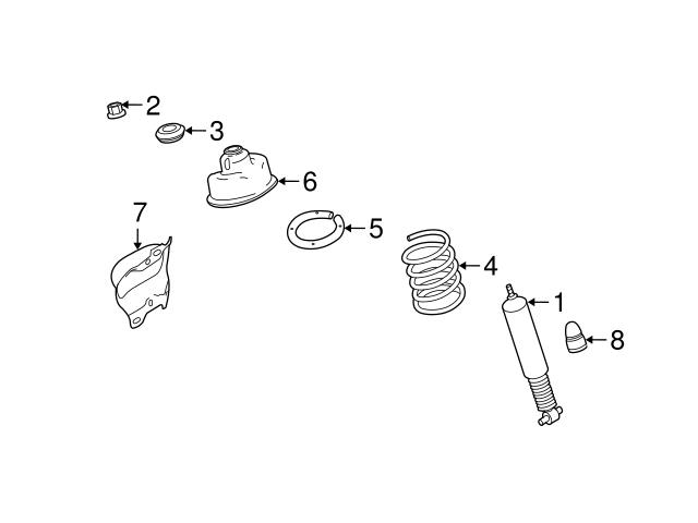 Genuine Volvo 31329368 Coil Spring; Left, Right - Volvo