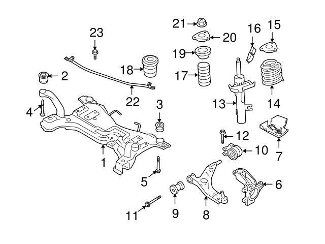 Genuine Volvo 31329445 Engine Cradle Brace - Volvo | 30736345 31329019