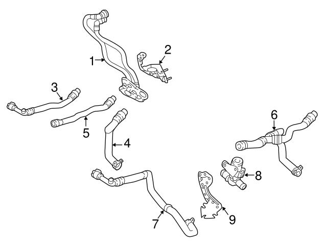 Genuine Volvo 31338301 Heater Hose - Volvo