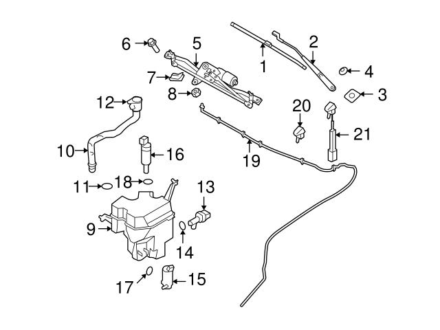 Genuine Volvo 31349727 Windshield Washer Nozzle; Left - Volvo Genuine Volvo 31349727 Windshield Washer Nozzle; Left - Volvo