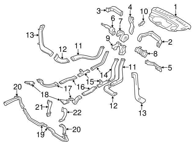 Genuine Volvo 31363977 HVAC Duct Adapter; Front - Volvo