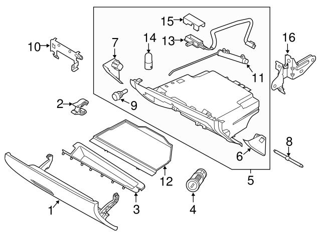 Genuine Volvo 31365240 Glove Box - Volvo