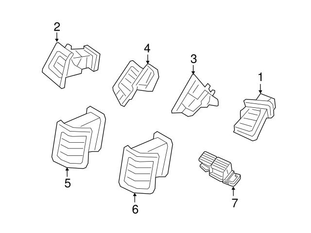 Genuine Volvo 31366590 Dashboard Air Vent; Right - Volvo