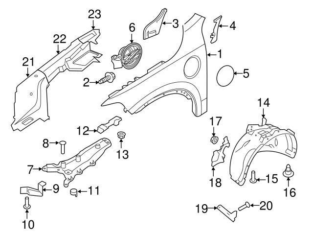 Genuine Volvo 31378982 Hybrid Charging Port Door; Left - Volvo