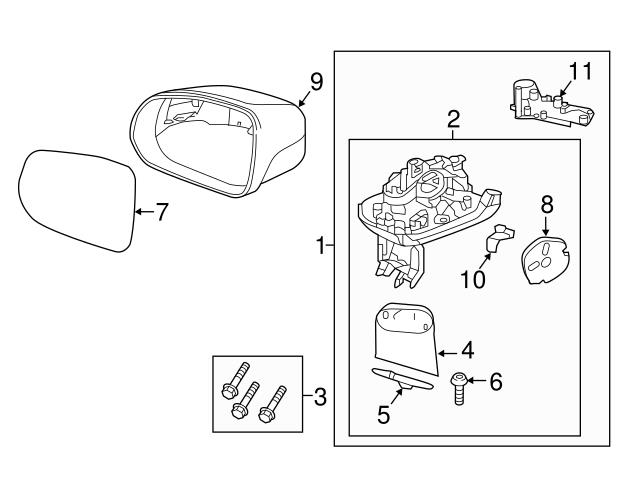 Genuine Volvo 31385686 Turn Signal Light Assembly; Right
