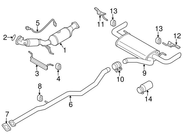 Genuine Volvo 31392541 Tail Pipe Tip; Left - Volvo