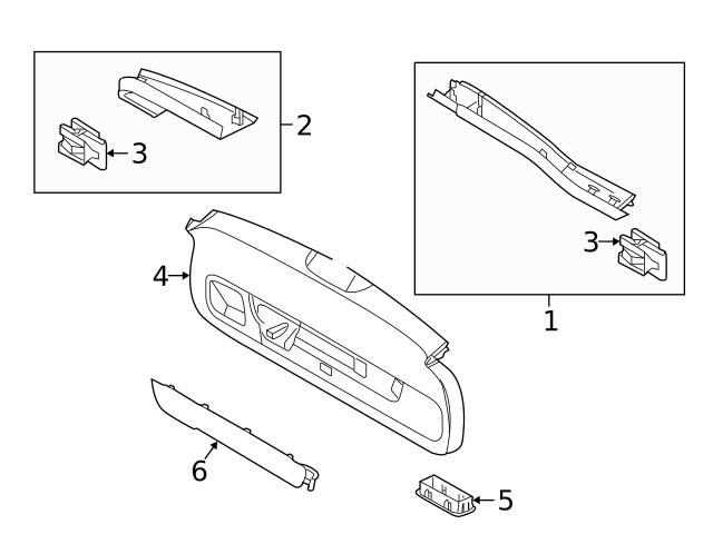 Genuine Volvo 31462593 Liftgate Trim Cover - Volvo