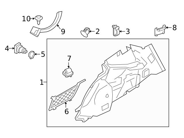 Genuine Volvo 31462649 Deck Lid Hinge Cap; Right - Volvo