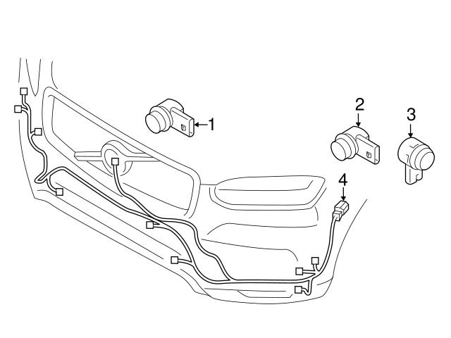 Genuine Volvo 31470819 Parking Aid System Wiring Harness - Volvo