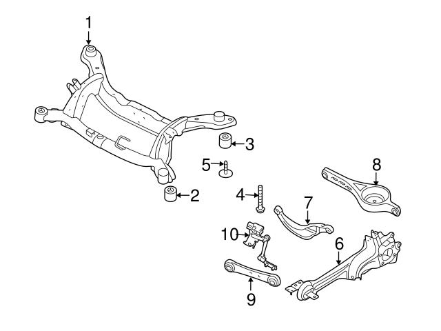 Genuine Volvo 31476205 Suspension Control Arm Stay; Rear Left - Volvo ...