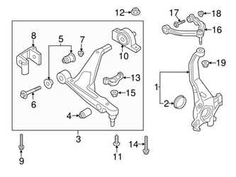 31477682 Genuine Volvo 31476878 Steering Knuckle; Left - Volvo | 31360642