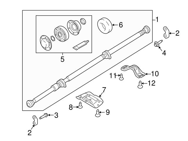 Genuine Volvo 31492442 Drive Shaft CV Joint; Front - Volvo