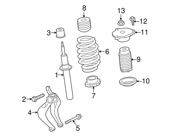 つるつる Genuine Volvo 31681721 Suspension Strut Fork; Front Right