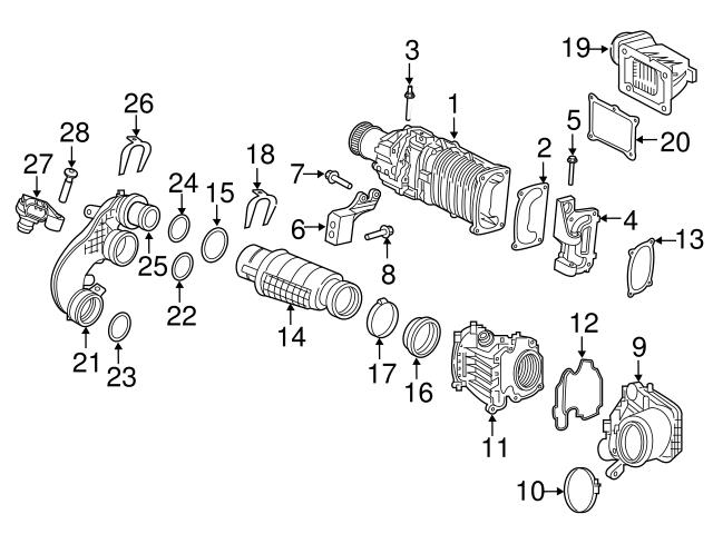Genuine Volvo 32222584 Engine Air Intake Resonator; Front - Volvo