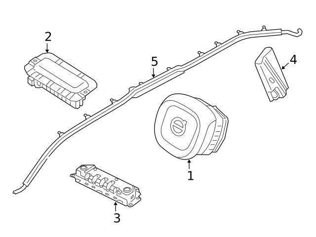 Genuine Volvo 32227140 Instrument Panel Air Bag - Volvo