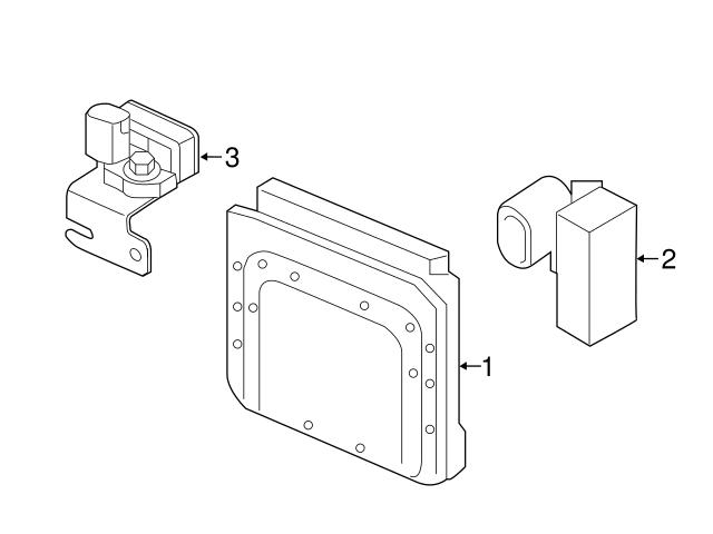 Genuine Volvo 32283347 Suspension Yaw Sensor; Rear - Volvo | 31658049