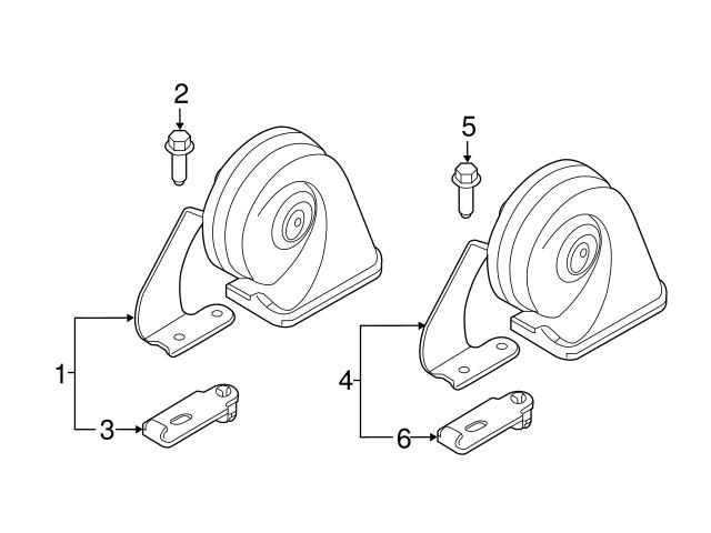 Genuine Volvo 32328568 Horn | 31349366