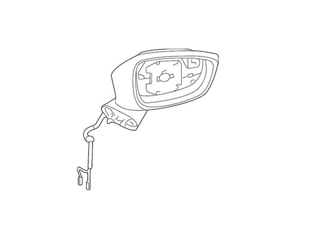 Genuine Volvo 3528668 Door Mirror; Right - Volvo
