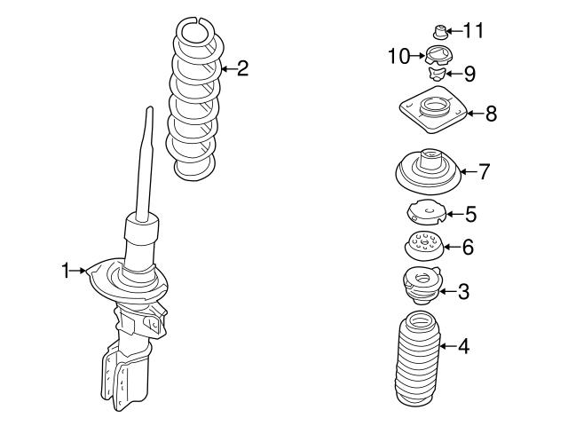 Genuine Volvo 3546644 Coil Spring - Volvo