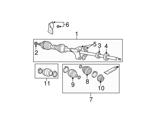 Genuine Volvo 36050315 CV Axle Assembly; Right - Volvo | 8602742