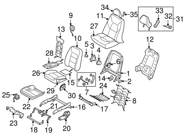 Genuine Volvo 39806159 Headrest Cover; Right, Left - Volvo