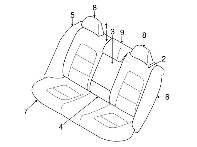 Genuine Volvo 39827654 Seat Cover - Volvo | 6815116