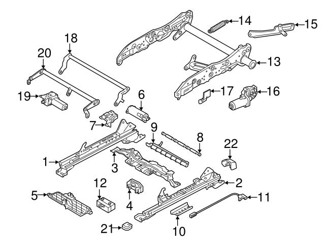 Genuine Volvo 39833979 Seat Track Cover; Right Front, Left Front - Volvo