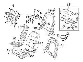 Genuine Volvo 39984346 Seat Trim Panel; Left - Volvo