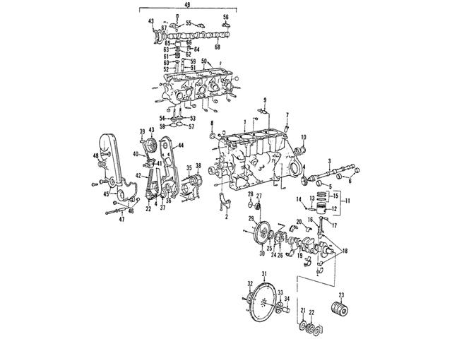 Genuine Volvo 463723 Timing Cover - Volvo