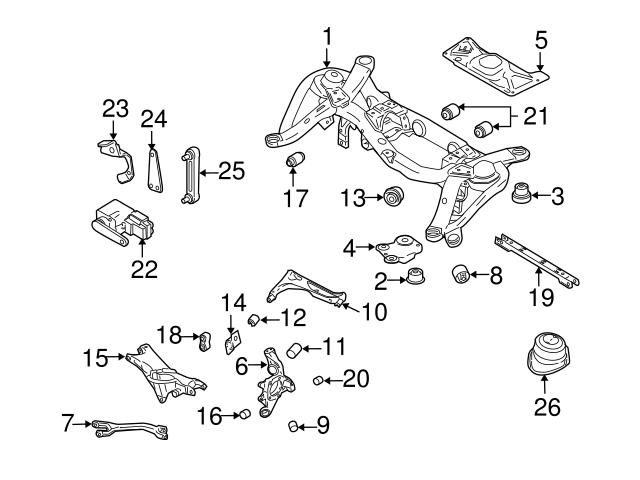 Genuine Volvo 8624919 Control Arm; Rear Right Upper - Volvo