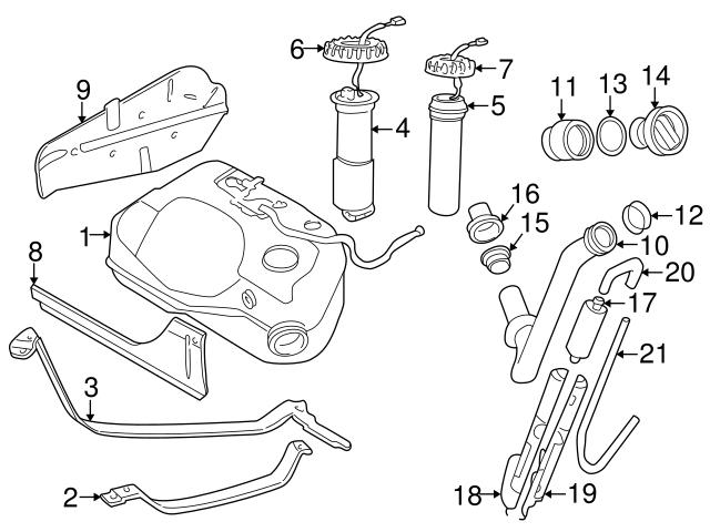 ぷりん Genuine Volvo 8628790 Fuel Tank Filler Neck - Volvo