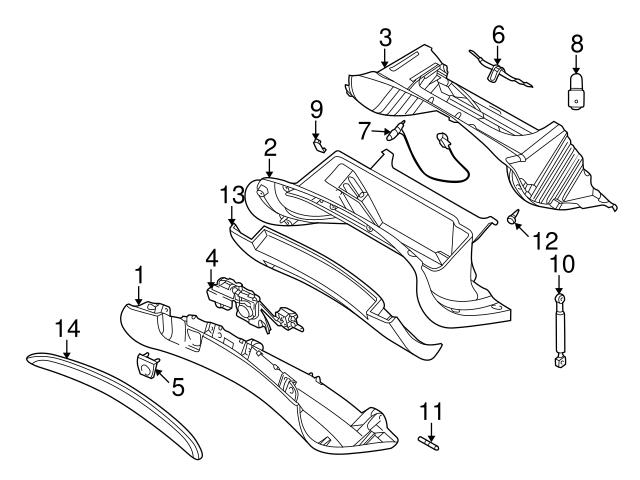 Genuine Volvo 8684577 Glove Box Latch - Volvo