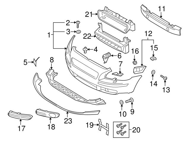 Genuine Volvo 8698093 Spoiler - Volvo