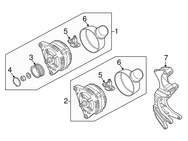 021903119L Genuine VW/Audi Alternator Pulley