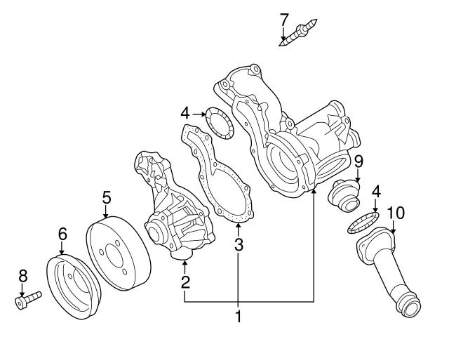 Genuine VW/Audi 028121031K Water Pump Pulley - VW | VW028121031K