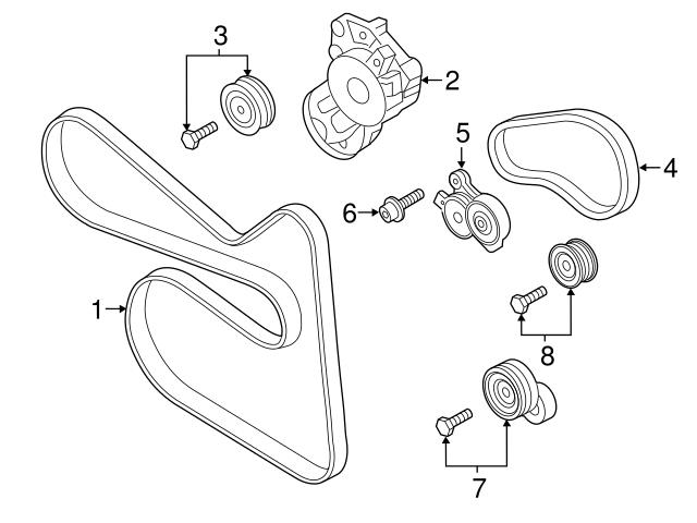 X AUTOHAUX Car Accessory Drive Belt Idler Pulley - Replacement For Volkswagen CC & Passat (2009-2016), OE 022145276 - View #7