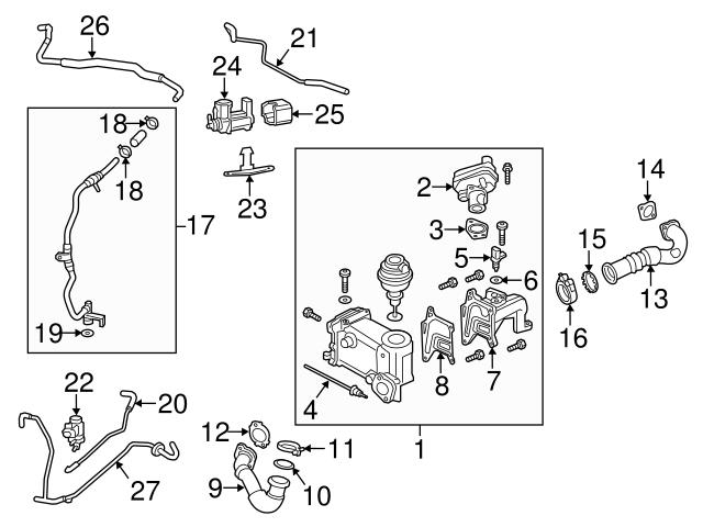 Genuine VW/Audi 059906627R Exhaust Back Pressure Regulator | 059906627L ...
