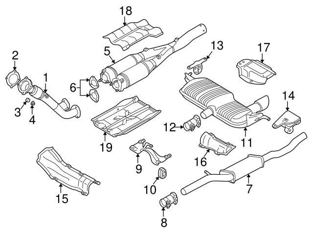 Genuine VW/Audi 191253232A Catalytic Converter Gasket; Front - Audi ...