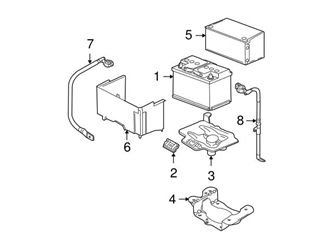 Genuine VW/Audi 1C0915335B Battery Cover - VW | VW1C0915335B