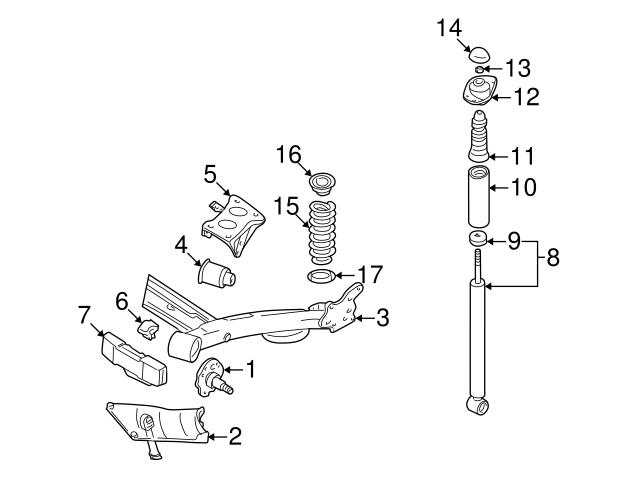 Genuine VW/Audi 1J0511115CP Coil Spring; Left, Right - VW | VW1J0511115CP
